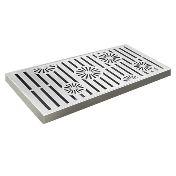 Rectangle Stainless Steel Drain Grate for Outdoor Use,Premium Drainage Cover with Fast Flow Design