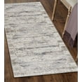 thumbnail image 4 of ReaLife Machine Washable Rug - Stain Resistant, Non-Shed - Eco-Friendly, Padded, Family & Pet Friendly - Made from Premium Recycled Fibers - Lia Medallion Distressed Vintage Beige - 2'6" x 6', 4 of 5