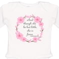 thumbnail image 4 of Inktastic And Though She Be but Little She is Fierce Girls Long Sleeve Baby Bodysuit, 4 of 5