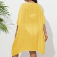 thumbnail image 4 of fatyb Women's Swimsuit Cover up Plus Size Short Sleeve Swimwear Dress Summer Bathing Suit Beach Coverups, 4 of 4