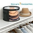 thumbnail image 6 of RUISINERY Hat Storage Bag for Efficient Organization Convenient Foldable Round Brim Caps Organiser with Handle and Clear Window, 6 of 7