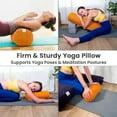 thumbnail image 4 of Sol Living Yoga Bolster Pillow Cylindrical Meditation Cushion Cotton Meditation Accessories for Restorative Yoga Meditation Pillow Yoga Pillow Firm Body Pillow Bolster Pillow for Legs Removable Cover, 4 of 6