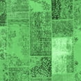 thumbnail image 1 of Ahgly Company Indoor Square Patchwork Emerald Green Transitional Area Rugs, 5' Square, 1 of 4