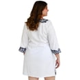 thumbnail image 3 of Vestido bordado Roman Fashion Tallas Extras V-PSH-78087-BLANCO 36 blanco, 3 of 6
