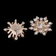 thumbnail image 4 of 10 Piezas 15 Mm Chapado en Oro Metal Diamante Flor Botones Adornos Botones de Cristal Parte Posterior Plana Accesorios de Bricolaje Sujetadores de Cos Macarena Adornos de cristal, 4 of 8