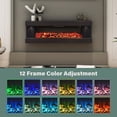 thumbnail image 5 of Mondawe Stylish Electric Fireplace with 50" Suspended LED Light Mantel with Remote Control, 5 of 8