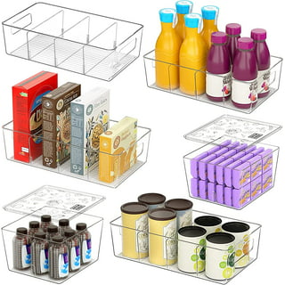 ELTOW 6 Pack Snack Organizer for Pantry, 3 Compartment Plastic Pantry  Organizer Bins with Removable Dividers, Chip Organizer for Pantry, Food  Packets