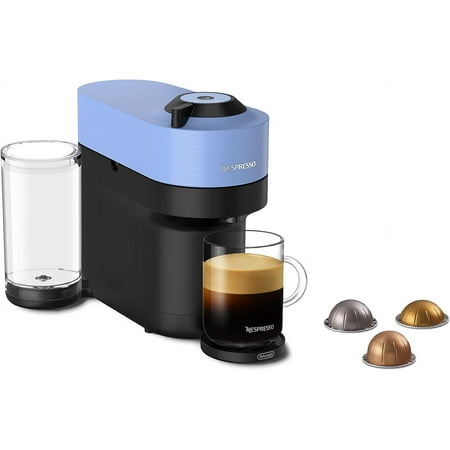 Nespresso Vertuo Pop+ Coffee Maker and Espresso Machine  Pacific Blue