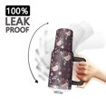 thumbnail image 3 of 40oz Pioneer Flower Floral Print Pattern Insulated Tumbler with Handle, BPA-Free Leak Proof Lid and Straws, Double Wall Vacuum, Hot 12h/Cold 34h, 3 of 6