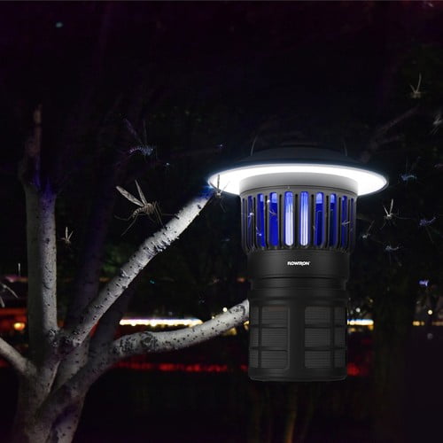 Flowtron Bug Trap Lantern - 3 Modes, UV Light, USB-C, Rechargeable, Indoor & Outdoor, Black, 1 Count