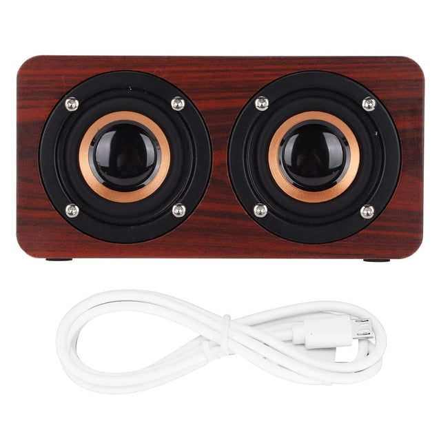 Wooden Speaker Wooden Retro Speaker Wooden Home Stereo Speaker Wireless Speaker Wooden Speaker Retro Wireless Subwoofer Stereo Speaker For Home Tablet