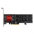 thumbnail image 4 of Tarjeta de Expansión de Disco Duro PCIE3.1 X8 A M.2 Dual Chip ASM1812 Compatible con Protocolo NVME Tarjeta de Expansión de Velocidad, 4 of 5