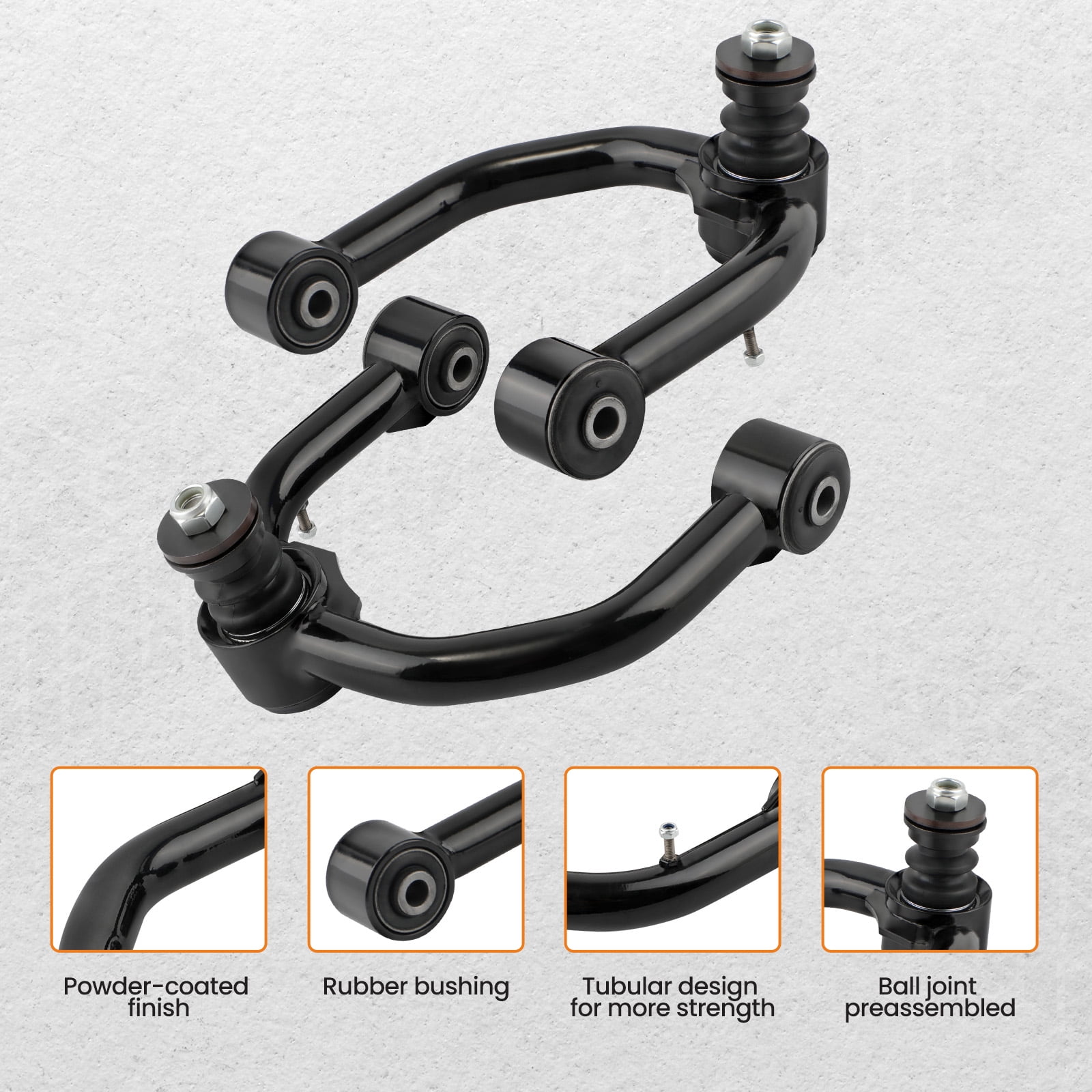 Maxpeedingrods 2-4" Lift Front Upper Control Arms For Toyota Tacoma 95-04 / 4Runner 96-02 6 Lug