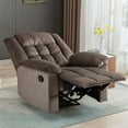 Pushback Recliner Chair, Classic Upholstered Reclining Chair with Soft