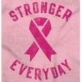 thumbnail image 2 of Breast Cancer Stronger Everyday Women Crewneck Sweatshirt Brisco Brands S, 2 of 6