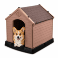 thumbnail image 1 of Casa para Perro Poli Pets Berlín Chica Café con Piso Elevado, Rejillas de Ventilación y Techo Inclinado, 1 of 6