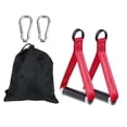 thumbnail image 1 of Asas de ejercicio, solo asa para banda de resistencia, repuesto, antideslizantes, accesorios de agarre para poleas de máquina de cable, entrenamiento rojo, 1 of 8
