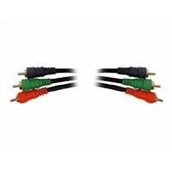 Hosa Component Video Cable Three 75 Ohm Coax. Cable with Three RCA Plugs, 3M 9.9ft.