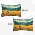 thumbnail image 4 of Fotbe Field Style Bicycle Young Sunflower Pillow Cases - Envelope Closure - Luxury, Extra Soft, Cooling Pillow Covers - Wrinkle, Fade, Stain Resistant-20"x30", 4 of 8