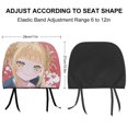 thumbnail image 2 of Himiko Toga Cute My Hero Academia Car Headrest Cover 2 Pcs Vehicles Seat Pillow Cover Protector Accessories Decor Auto Front/Rear Seats Head Rest Cover 2 Pcs Universal Fit Most Cars Sedan SUV Van, 2 of 7