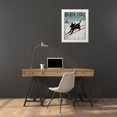 thumbnail image 3 of Fowler, Ryan 15x18 White Modern Wood Framed Museum Art Print Titled - Black Dog Ski, 3 of 4