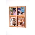 thumbnail image 1 of Wooden Mallet 4 Magazine and 8 Brochure wall Display in Light Oak, 1 of 3