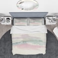 thumbnail image 3 of Designart 'Pink Lifting Fog' Geometric Duvet Cover Set, 3 of 4