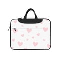 thumbnail image 2 of YFYANG 14 inch Universal Laptop Bag Oxford Cloth Laptop Sleeve, Multi-functional Pink Cute Heart Doodle Notebook Computer Messenger Bag Handbag, 2 of 8