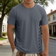 thumbnail image 2 of XIAOCHA Men Quick Dry Short Sleeve Crew Neck T Shirt Geometric Print Athletic Workout Casual Tee, 2 of 4