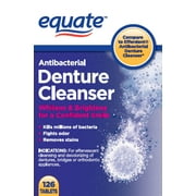 Equate Antibacterial Denture Cleanser Tablets, 126 count
