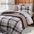 thumbnail image 5 of Campus Comforts by New Sega Home 2-Pack Microfiber Sheet Set, One Print, One Solid, Jake, Tan, Twin-XL, 5 of 8
