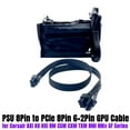 thumbnail image 3 of Modular Power Cable for Corsair RM1000i, RM850i, RM750i, RM650i Type 4, GPU PCIe 8Pin 6+2Pin, CPU 4+4Pin, SATA, Molex, ATX 24Pin 4 Molex 1 FDD 4Pin, 3 of 6