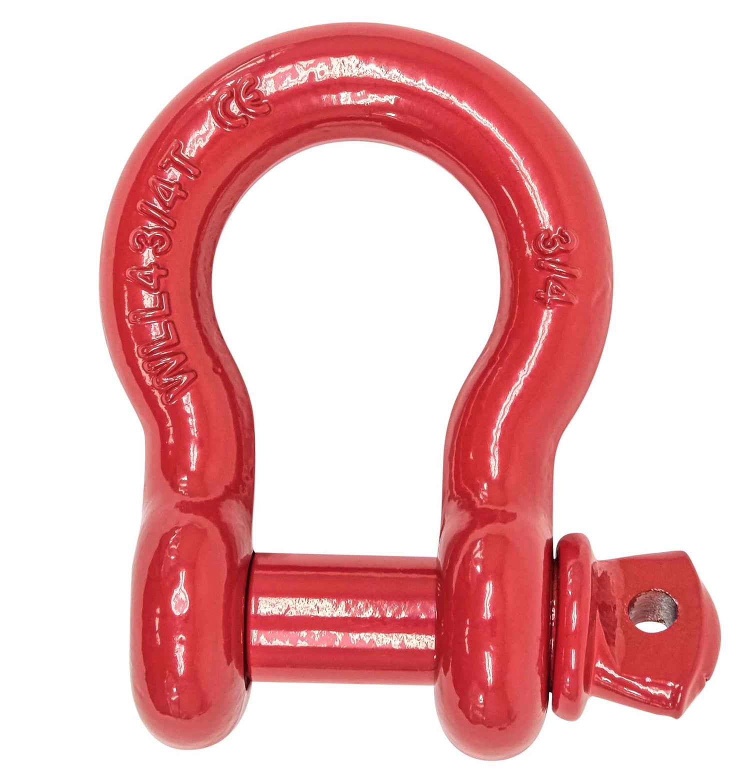 3/4" Anchor Shackle Forged Carbon Steel w/ Alloy Screw Pin Load Limit # 4.75 Tons (9,500 lbs) | Double Rust Protection Heavy Duty D Ring Shackle for Towing, Rigging & Vehicle Recovery (2 Pack)