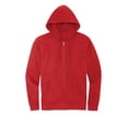 thumbnail image 3 of District V.I.T. Custom Full-Zip Fleece Hoodie. DT6102, Classic Red, 4XL, 3 of 4