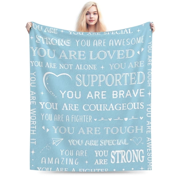 Gifts for Women, Sympathy Gifts for Her Him, Get Well Soon Blanket, Thinking of You Present, Inspirational Gift Blanket 50x40