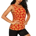 thumbnail image 2 of Easygdp A Big Hot Dog Women's Workout Tank Top, Running Top, Hiking Shirt, Quick-Dry for Running, Yoga, Hiking - Large, 2 of 9
