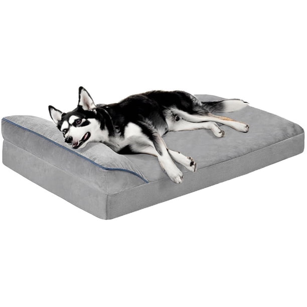 100 * 60cm Cama para Perros Grande,Cama Ortopédica para Perros con Espuma Viscoelástica de Recuperación Lenta,Cama para Perros XL 39in Extraíble y Lavable con Base Antideslizante