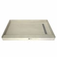thumbnail image 2 of Tile Redi RT3672R-PVC-SQPC Shower Pan with Right Drain- Single Curb Shower Base, 2" PVC Drain, and Grate Included, 72" Width x 36" Depth, 2 of 4