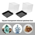 thumbnail image 3 of DEEPCRAFF 4 Pcs Square Display Case for Mineral Collection and Academic Research Transparent, 3 of 8