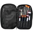 thumbnail image 4 of Cosmetic Bags Makeup Brushes Bag Toiletry Organizer Cosmetic Storage Case Zipper Handbag (Black), 4 of 5