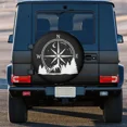 thumbnail image 4 of Mountain Compass Spare Tire Cover for SUV Trailer Navigation 14" 15" 16" 17"h, 4 of 4