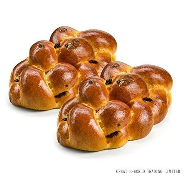 Kosher Raisin Challah Bread 16 Ounce Traditional Raisin Bread For