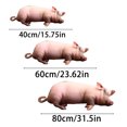 thumbnail image 3 of OJSFQUFP 31.5IN Cute Sleeping Mini Pig Plush Pillow Realistic Lazy Pig Stuffed Throw Soft Decorative Pillow for Sofa Bed Home Decor40 60 80 CM, 3 of 9