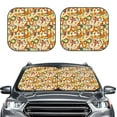 thumbnail image 2 of Fotbe Vintage Floral 2-Piece Car Windshield Sun Shade | Sun Blocker for Car Windshield | Foldable Automotive Interior Accessories for Sun Protection-Large, 2 of 7