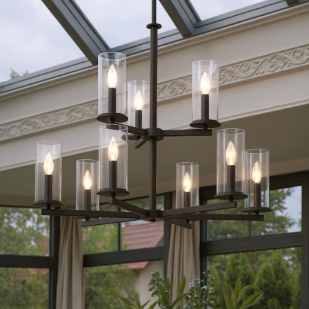 Luxury Transitional Chandelier, Olde Bronze, UKC20062