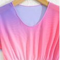 thumbnail image 4 of YunPes Short Sleeve Dress Gradient Color Children's Swimsuit Medium and Big Kids Swimwear Cover Ups 2t Bathing Suit Toddler Girls, 4 of 7
