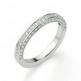 thumbnail image 2 of 0.80 CTW Round Brilliant Cut Half Eternity Wedding Ring 14K White Gold, 2 of 3