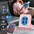 thumbnail image 2 of CD Player with Bluetooth 5.0, Portbale CD Player with Speakers, Desktop Home CD Player with USB, Timer, Remote Control, FM Radio, AUX, 2 of 6