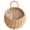 E001- Beige, variant on Wall Mounted Basket, 10X12 In, Hanging Storage Basket, Wicker Planter Basket, Indoor Plant Displays, Entry Wall Decorations, Rattan Craft, 1 Pc