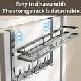 thumbnail image 5 of Over The Door Hooks Organizer, Coat Rack Over The Door Storage Hanger Towel Rack with Mesh Baskets and 10 Hooks, Back of Door Storage Organizer for Bathroom, Bedroom, Kitchen, Office, 5 of 9